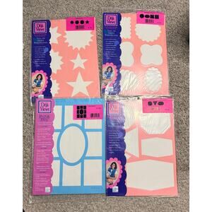 Lot of 4 Deja Views Stencils Scrapbooking Journaling Crafts NEW